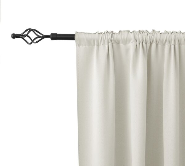 Belo-kremna zavesa OXFORD 140x250 cm Za obesiti: Trak za nabiranje