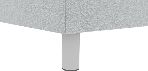 Oblazinjena postelja boxspring CARINA 140x200 cm svetlo siva Vzmetnica: Vzmetnica Bonell