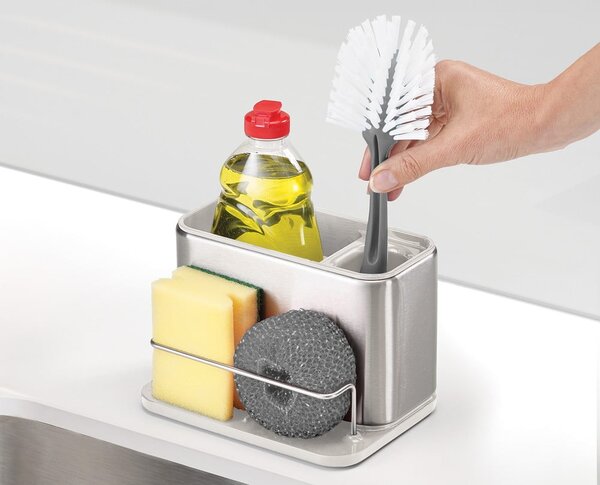 Kovinsko držalo za detergent v srebrni barvi Surface – Joseph Joseph