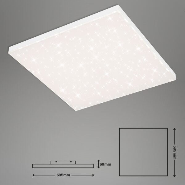 Briloner 7381-216 - LED Zatemnitvena stropna svetilka FRAMELESS LED/38W/230V + Daljinski upravljalnik