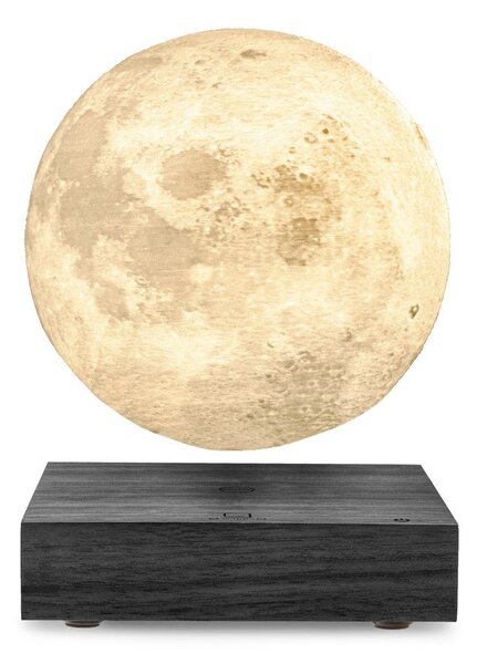 Črna svetlobna dekoracija z vtikačem ø 12 cm Moon – Gingko