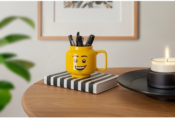 Rumena keramična otroška skodelica 255 ml Head - LEGO®