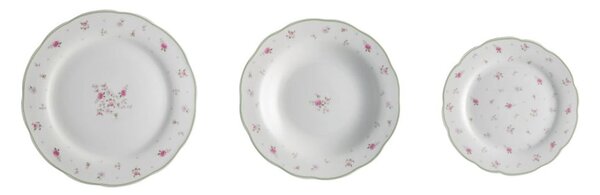 18-delni komplet porcelanastih krožnikov Brandani Nonna Rosa