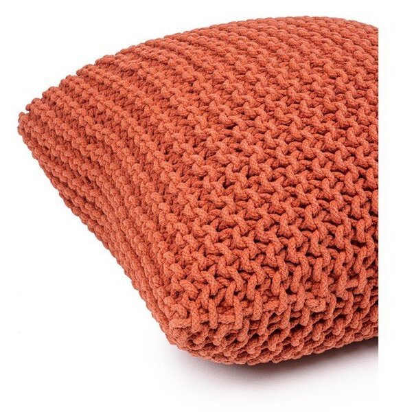 Opečnato rdeč puf Bonami Essentials Knit