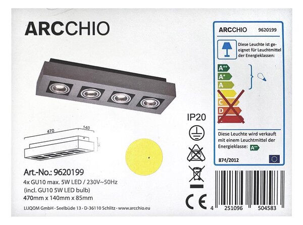 Arcchio - LED Reflektor VINCE 4xGU10/5W/230V