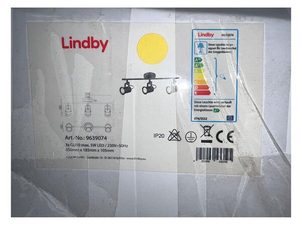 Lindby - Reflektor CANSU 3xGU10/5W/230V