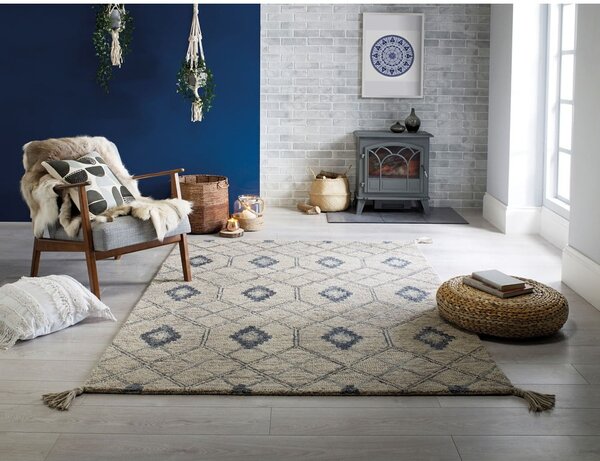 Siva volnena preproga Flair Rugs Diego, 120 x 170 cm