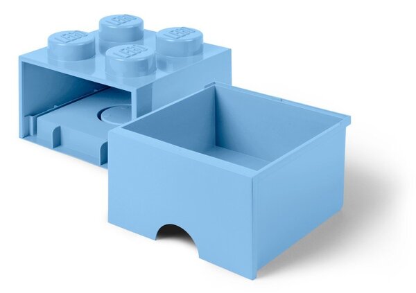 Svetlomodra kvadratna škatla za shranjevanje LEGO®