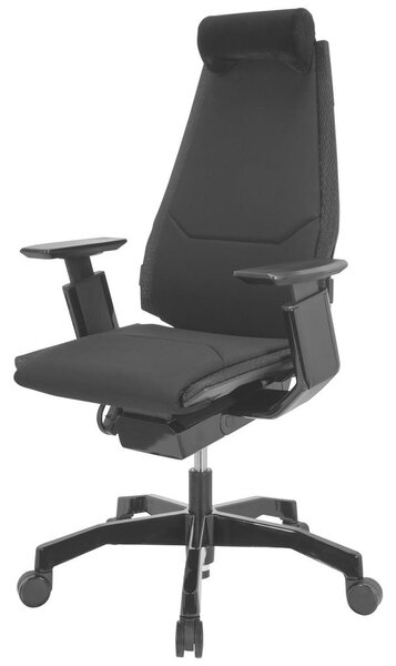 MID.YOU Pisarniški Stol Genidia Black, Črna