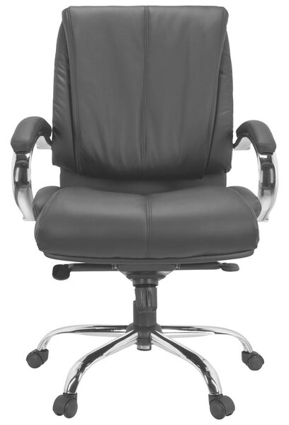 MID.YOU Pisarniški Stol Xxl H 100 Pu, Črna