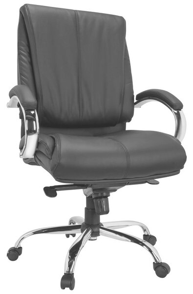 MID.YOU Pisarniški Stol Xxl H 100 Pu, Črna