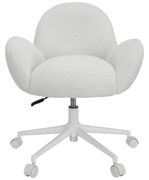 MID.YOU Mladinski Vrtljivi Stol Kiddy Teddy, Bela
