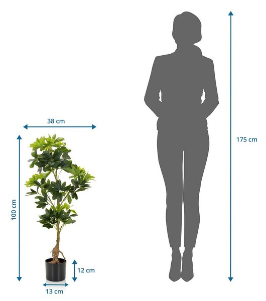 MID.YOU Umetna Rastlina Schefflera