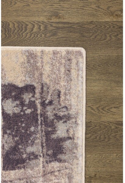 Siva/kremno bela volnena preproga 133x180 cm Lissey – Agnella