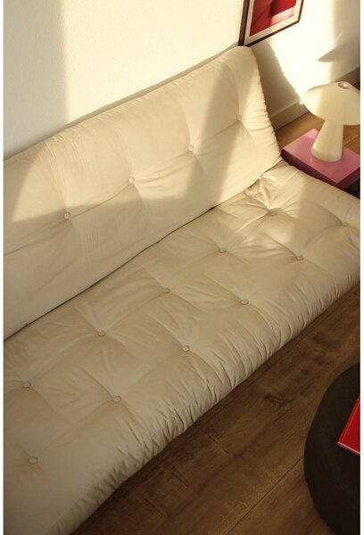 Sivo- bež lanena sedežna garnitura 200 cm Lean – Karup Design