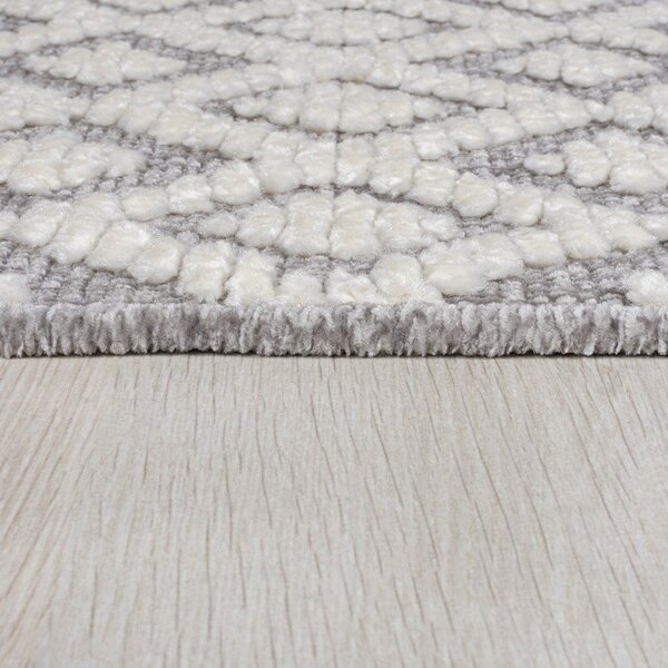 Siva pralna preproga iz šenila 80x160 cm Jhansi – Flair Rugs