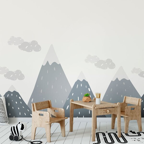 Stenska nalepka Ambiance Giant Kid Sticker Scandinavian Mountains Ziska