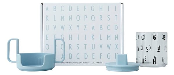 Svetlo moder lonček Design Letters Grow With Your Cup