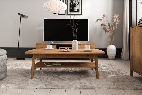 Mizica iz masivnega hrasta 60x100 cm Twig – The Beds