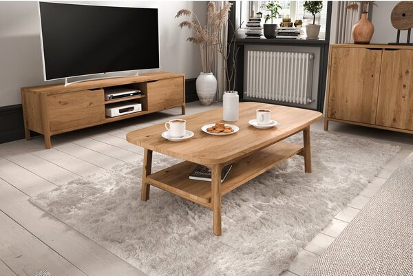 Mizica iz masivnega hrasta 60x100 cm Twig – The Beds