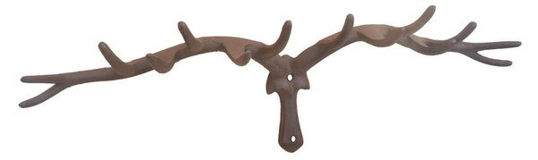 Rjav kovinski stenski obešalnik – Esschert Design