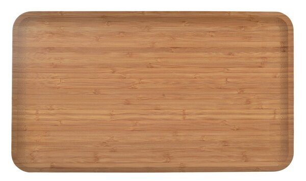 Rjav bambusov servirni pladenj Orion, 25 x 44 cm
