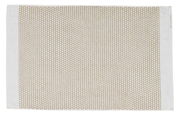Bela/bež tekstilna kopalniška preproga 50x80 cm Grid – Mette Ditmer Denmark