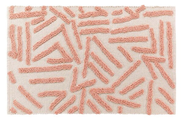 Rožnata/kremno bela pralna preproga 60x90 cm Athena – douceur d'intérieur