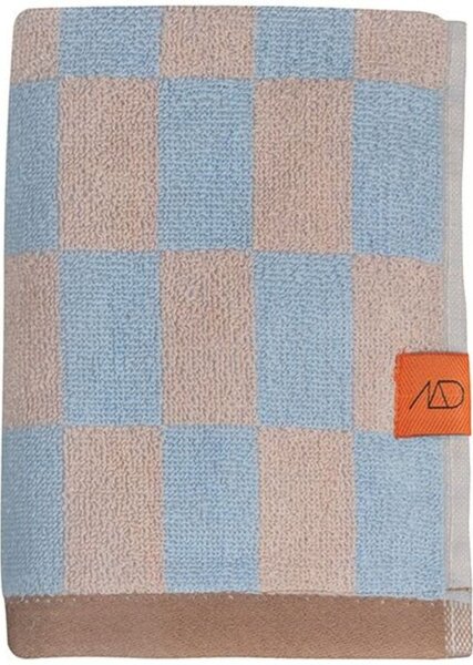 Modro-rožnata kopalna brisača iz organskega bombaža 70x133 cm Retro - Mette Ditmer Denmark