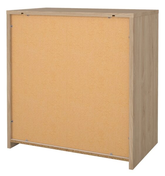 Bela komoda v hrastovem dekorju 80x84x48 cm Next – Tvilum