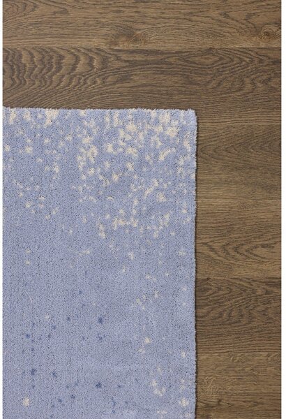 Svetlo modra volnena preproga 133x180 cm Folds – Agnella