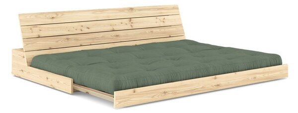 Zelena raztegljiva sedežna garnitura 196 cm Base – Karup Design