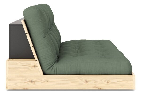 Zelena raztegljiva sedežna garnitura 196 cm Base – Karup Design