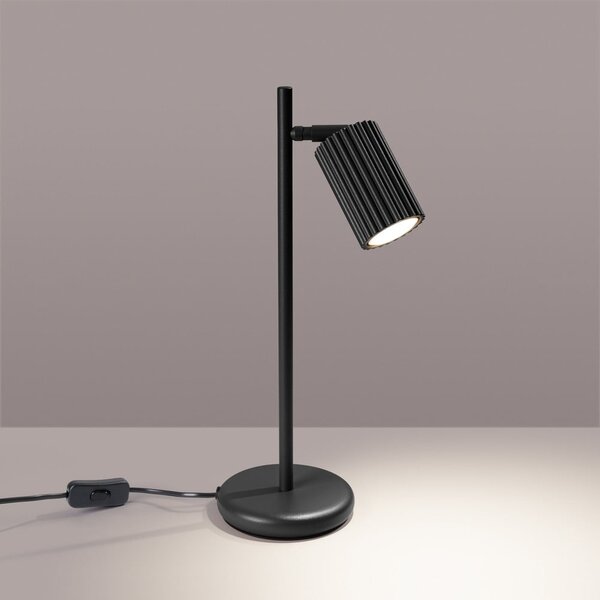 Črna namizna svetilka (višina 43 cm) Gleam – Sollux