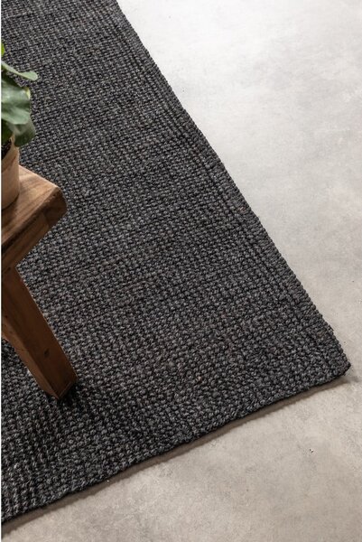 Črna preproga iz jute 80x150 cm Bouclé – Hanse Home