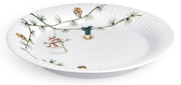 Bel porcelanast krožnik z božičnim motivom ø 22 cm Hammershøi Christmas – Kähler Design