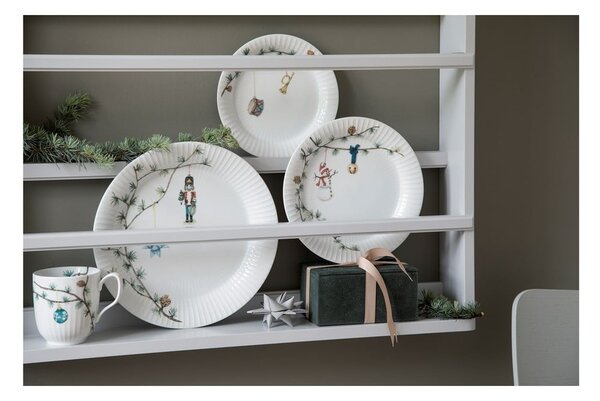 Bel porcelanast krožnik z božičnim motivom ø 22 cm Hammershøi Christmas – Kähler Design