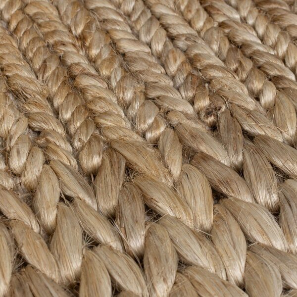 Ročno tkana preproga iz konopljastega osleza v naravni barvi 120x170 cm Drew Border – Flair Rugs