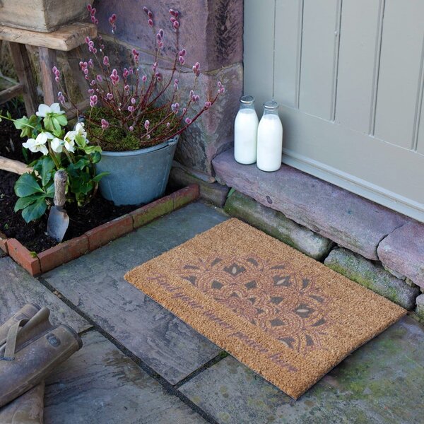 Predpražnik iz kokosovih vlaken 40x60 cm Find Your Inner Peace – Artsy Doormats