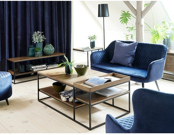 Rjava mizica 70x120 cm Rivoli – Unique Furniture