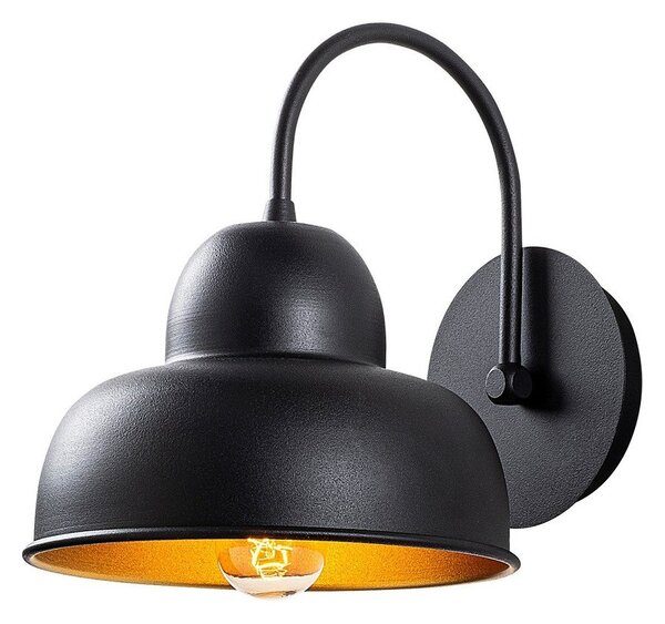 Črna stenska svetilka ø 20 cm Multan – Opviq lights