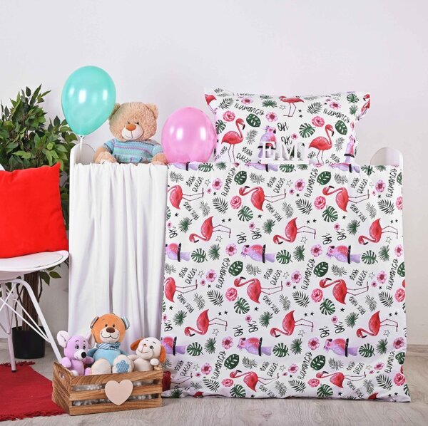 Otroške bombažne rjuhe Plameniaky EMI, Otroški set 90x130 + 45x65