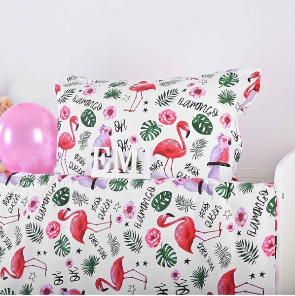 Otroške bombažne rjuhe Plameniaky EMI, Otroški set 90x130 + 45x65