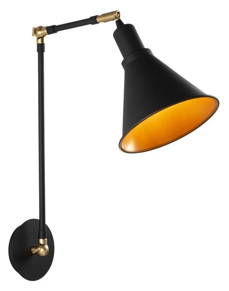 Črna stenska svetilka ø 20 cm Chicago – Opviq lights