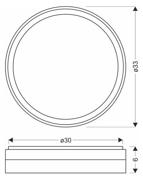 Bela/zlata LED stropna svetilka ø 33 cm Florida – Candellux Lighting