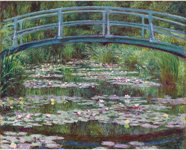 Reprodukcija slike Claude Monet - The Japanese Footbridge, 50 x 40 cm