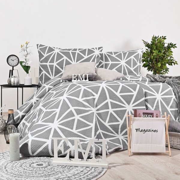 Laneni krep Helsinki EMI, Standardni enojni posteljni komplet vključuje 1x 140x200 + 1x 70x90