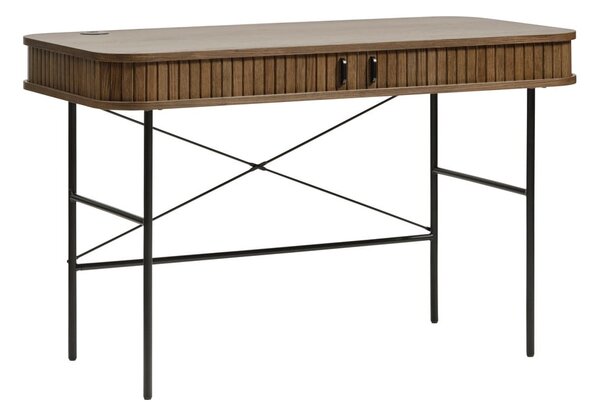 Pisalna miza v hrastovem dekorju 60x120 cm Nola – Unique Furniture