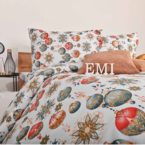 Božični bombažni listi Magic EMI, Standardni enojni posteljni komplet vključuje 1x 140x200 + 1x 70x90