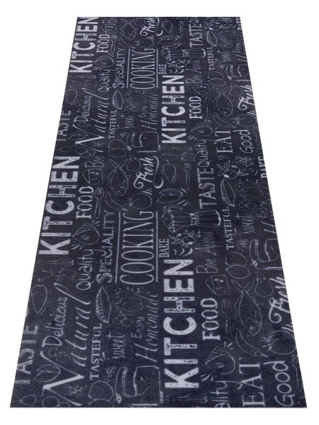 Črna preproga 50x150 cm Wild Kitchen Board - Hanse Home